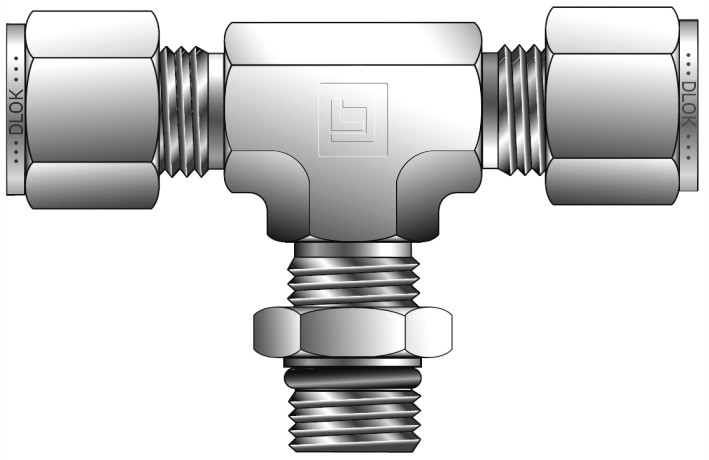 Male Branch Tee BSPP (Positionable)